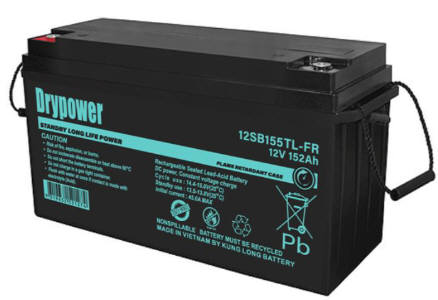 Drypower Standby Long Life AGM 12V 155Ah C20 FR