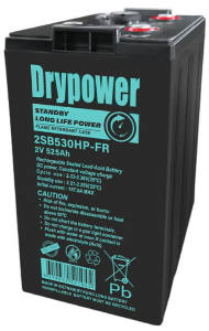 Drypower High Power Standby Long Life AGM 2V 525Ah C20 FR